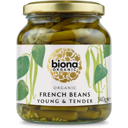 Biona Organic French Beans 340g, Pack Of 6 Biona Organic French Beans 340g, Pack Of 6