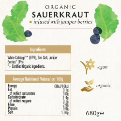 Biona Organic Sauerkraut 360g, Pack Of 6 Biona Organic Sauerkraut 360g, Pack Of 6