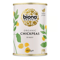 Biona Chick Peas In Water 400g, Pack Of 6 Biona Chick Peas In Water 400g, Pack Of 6