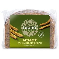 Biona Organic Wholegrain Bread Millet Gluten Free, Yeast Free 250g, Pack Of 6 Biona Organic Wholegrain Bread Millet Gluten Free, Yeast Free 250g, Pack Of 6