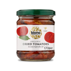 Biona Organic Dried Tomatoes In Extra Virgin Olive Oil 170g, Pack Of 6 Biona Organic Dried Tomatoes In Extra Virgin Olive Oil 170g, Pack Of 6