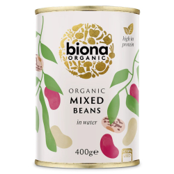 Biona Organic Mixed Beans In Water 400g, Pack Of 6 Biona Organic Mixed Beans In Water 400g, Pack Of 6