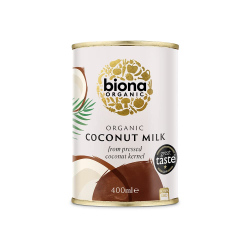 Biona Organic Coconut Milk 400 ml, Pack of 6 Biona Organic Coconut Milk 400 ml, Pack of 6