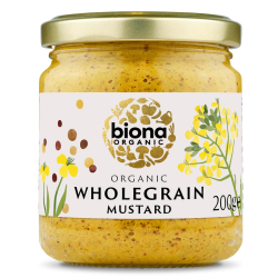 Biona Organic Wholegrain Mustard 200g, Pack Of 6 Biona Organic Wholegrain Mustard 200g, Pack Of 6