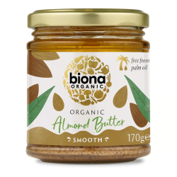 Biona Organic Almond Butter 170g, Pack Of 6 Biona Organic Almond Butter 170g, Pack Of 6