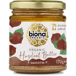 Biona Organic Hazelnut Butter 170g, Pack Of 6 Biona Organic Hazelnut Butter 170g, Pack Of 6