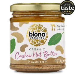 Biona Cashew Nut Butter Organic 170g, Pack Of 6 Biona Cashew Nut Butter Organic 170g, Pack Of 6