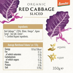 Biona Organic Demeter Red Cabbage 350g, Pack Of 6 Biona Organic Demeter Red Cabbage 350g, Pack Of 6