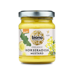 Biona Organic Horseradish Mustard 125g, Pack Of 6 Biona Organic Horseradish Mustard 125g, Pack Of 6