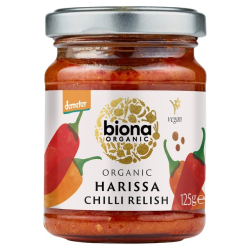 Biona Organic Harissa Chilli Relish 125g, Pack Of 6 Biona Organic Harissa Chilli Relish 125g, Pack Of 6