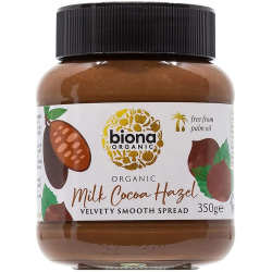 Biona Organic Milk Chocolate Hazelnut Spread 350g, Pack Of 6 Biona Organic Milk Chocolate Hazelnut Spread 350g, Pack Of 6