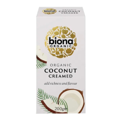 Biona Organic Coconut Cream 200g, Pack Of 12 Biona Organic Coconut Cream 200g, Pack Of 12