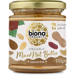 Biona Organic Mixed Nut Butter 170g, Pack Of 6 Biona Organic Mixed Nut Butter 170g, Pack Of 6