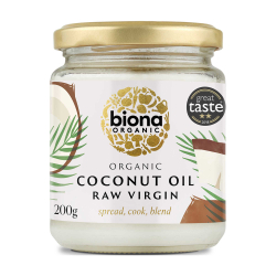 Biona Organic Raw Virgin Coconut Oil 200g, Pack Of 6 Biona Organic Raw Virgin Coconut Oil 200g, Pack Of 6