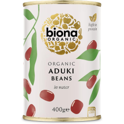 Biona Organic Aduki Beans 400g, Pack Of 6 Biona Organic Aduki Beans 400g, Pack Of 6