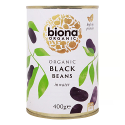Biona Organic Black Beans In Water 400g, Pack Of 6 Biona Organic Black Beans In Water 400g, Pack Of 6