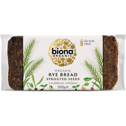 Biona Organic Rye Bread With Sprouted Seeds 500g, Pack Of 6 Biona Organic Rye Bread With Sprouted Seeds 500g, Pack Of 6