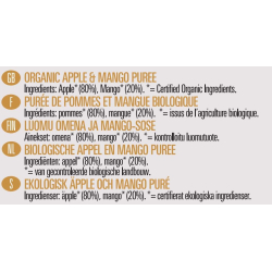 Biona Apple & Mango Puree Organic No added Sugar 360g, Pack Of 6 Biona Apple & Mango Puree Organic No added Sugar 360g, Pack Of 6