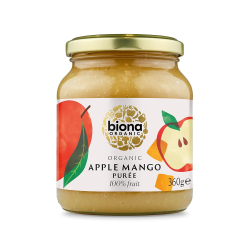 Biona Apple & Mango Puree Organic No added Sugar 360g, Pack Of 6 Biona Apple & Mango Puree Organic No added Sugar 360g, Pack Of 6