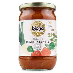 Biona Organic Hearty Lentil Soup 680g, Pack Of 6 Biona Organic Hearty Lentil Soup 680g, Pack Of 6