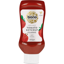 Biona Organic Tomato ketchup Classic Squeezy 520g, Pack Of 12 Biona Organic Tomato ketchup Classic Squeezy 520g, Pack Of 12