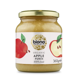 Biona Apple Puree Organic No Added Sugar 360g, Pack Of 6 Biona Apple Puree Organic No Added Sugar 360g, Pack Of 6