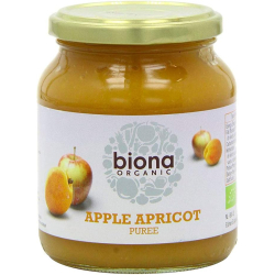 Organic Apple Apricot Puree No Added Sugar 360g, Pack Of 6 Organic Apple Apricot Puree No Added Sugar 360g, Pack Of 6