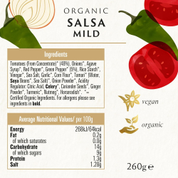 Biona Organic Salsa Mild 260g, Pack Of 6 Biona Organic Salsa Mild 260g, Pack Of 6
