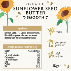 Biona Organic Sunflower Seed Butter 170g, Pack Of 6 Biona Organic Sunflower Seed Butter 170g, Pack Of 6