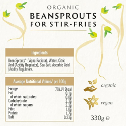 Biona Organic Bean Sprouts 330g, Pack Of 6 Biona Organic Bean Sprouts 330g, Pack Of 6