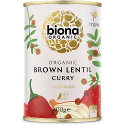 Biona Organic Brown Lentil Curry 400g, Pack Of 6 Biona Organic Brown Lentil Curry 400g, Pack Of 6