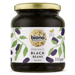 Biona  Organic Black Beans 350g, Pack Of 6 Biona  Organic Black Beans 350g, Pack Of 6
