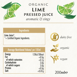 Biona Organic Lime Juice 200 ml, Pack Of 6 Biona Organic Lime Juice 200 ml, Pack Of 6
