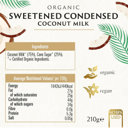 Biona Organic Condensed Coconut Milk, Pack Of 8 Biona Organic Condensed Coconut Milk, Pack Of 8