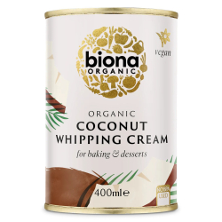 Biona Organic Coconut Whipping Cream 400 ml, Pack Of 6 Biona Organic Coconut Whipping Cream 400 ml, Pack Of 6