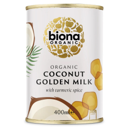 Biona Organic Golden Coconut Milk With Tumeric 400 ml Biona Organic Golden Coconut Milk With Tumeric 400 ml