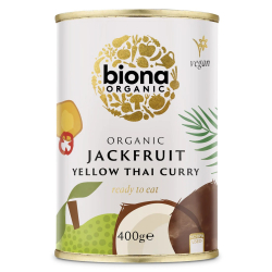 Biona Organic Yellow Thai Curry Jackfruit 400g, Pack Of 6 Biona Organic Yellow Thai Curry Jackfruit 400g, Pack Of 6