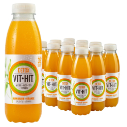 Vit-Hit Detox Mandarin + Orange 500 ml, Pack Of 12 Vit-Hit Detox Mandarin + Orange 500 ml, Pack Of 12