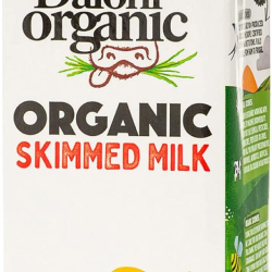 Daioni Organic Skimmed UHT Milk 0.1% fat content (1 Litre), Pack Of 12