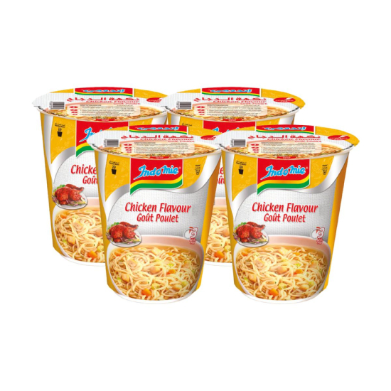 Indomie Cup Noodle Chicken Flavor Pack Of 4 x 75g