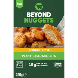 Beyond Chicken-Style Nugget Frozen Plant Based Nuggets 50% Less Saturated Fat, 200g Beyond Chicken-Style Nugget Frozen Plant Based Nuggets 50% Less Saturated Fat, 200g