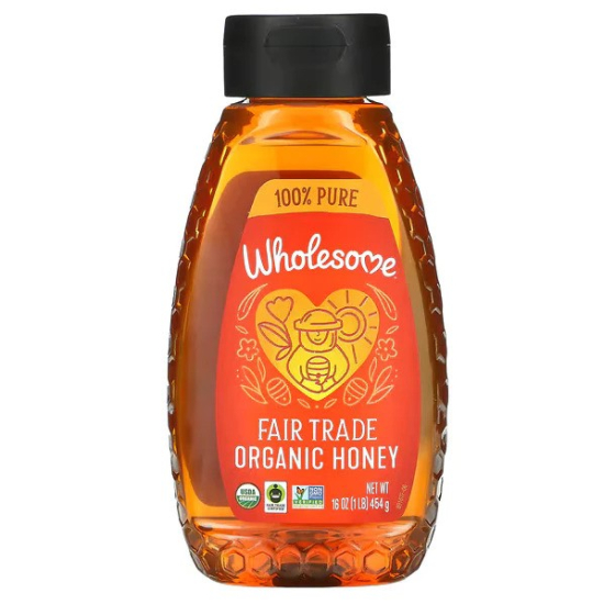 Wholesome Organic Fair Trade 100% Pure Honey, 454g