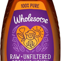 Wholesome Organic 100% Pure Raw Unfiltered Honey, 454g Wholesome Organic 100% Pure Raw Unfiltered Honey, 454g