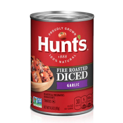 Hunts Diced Tomatoes Fire Roasted Garlic 411g Hunts Diced Tomatoes Fire Roasted Garlic 411g