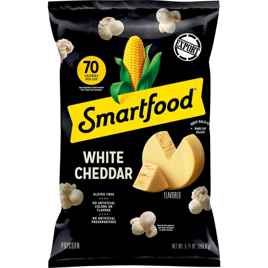 Smartfood White Cheddar Flavored Gluten Free Popcorn 5.5 Oz (156g)