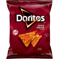 Doritos Spicy Nacho Flavored Tortilla Chips, 11 OZ (312g), Pack Of 6 Doritos Spicy Nacho Flavored Tortilla Chips, 11 OZ (312g), Pack Of 6