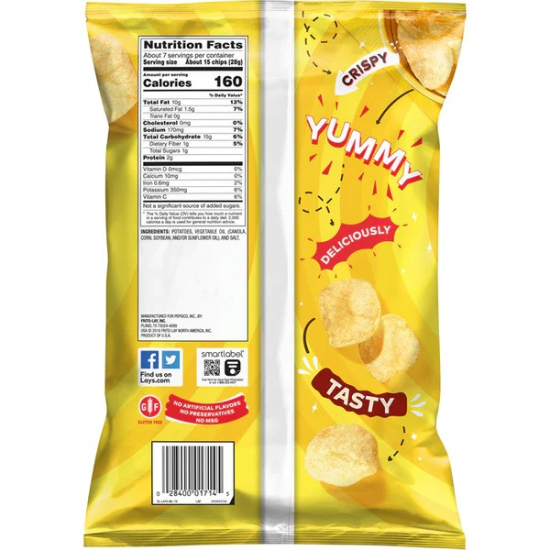 Lay's Classic Potato Chips 6.5 OZ