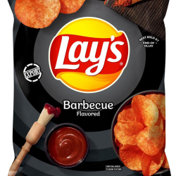 Lay's Barbecue Flavored Potato Chips 6.5 OZ Lay's Barbecue Flavored Potato Chips 6.5 OZ