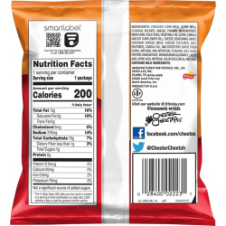 Cheetos Crunchy Cheese Flavored Snacks 1.25 Oz, Pack Of 12 Cheetos Crunchy Cheese Flavored Snacks 1.25 Oz, Pack Of 12