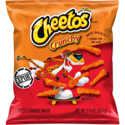 Cheetos Crunchy Cheese Flavored Snacks 1.25 Oz, Pack Of 12 Cheetos Crunchy Cheese Flavored Snacks 1.25 Oz, Pack Of 12